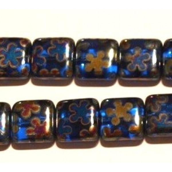 Pērle kubs "Tumšs safīrs" (x1)