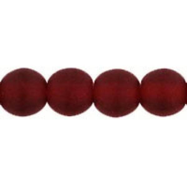 4mm Matte - Ruby (x20)