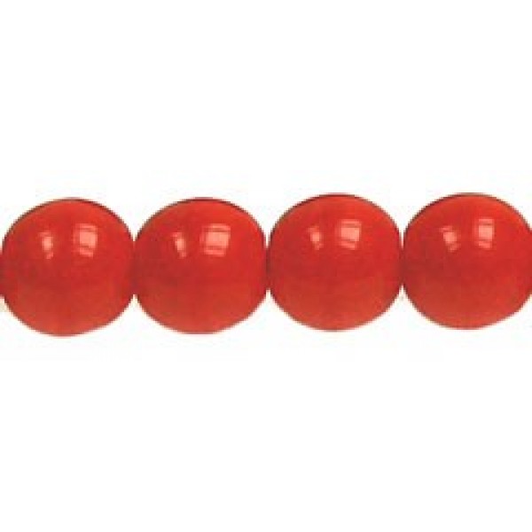 6mm Opaque Light Red (x10)