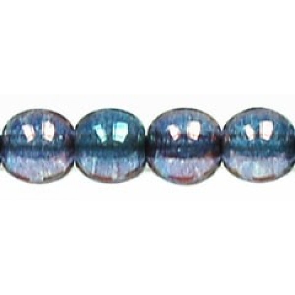 6mm Luster Transparent Amethyst (x10)