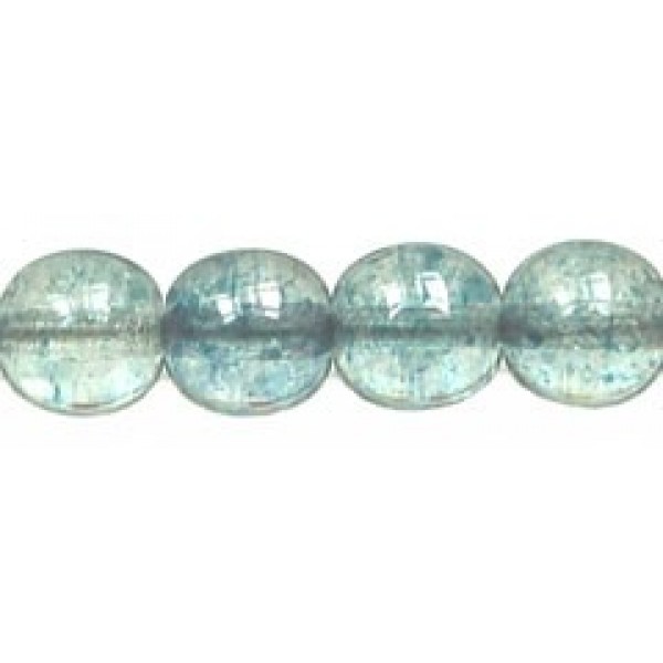 6mm Luster Transparent Blue (x10)