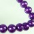 8mm Stikla pērle - violeta (x10)