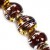 12mm Brown with Gold (x10)