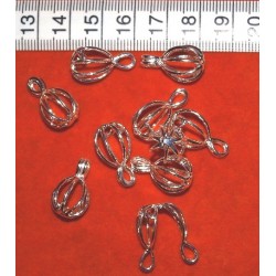 Pērles krātiņš, sudraba pārklājums