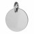 Pendant disk for engraving Sterling silver AG925 (x1)