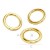 4mm Open Jumpring, 0.4um 24K gold plated sterling silver (x1)