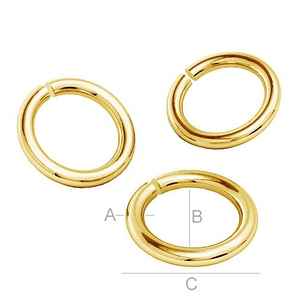 24K zelta 7mm Riņķis, sudrabs (x1)