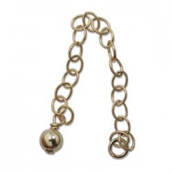 14K Goldfilled 50mm Chain Extender w/4mm Bead (x1)
