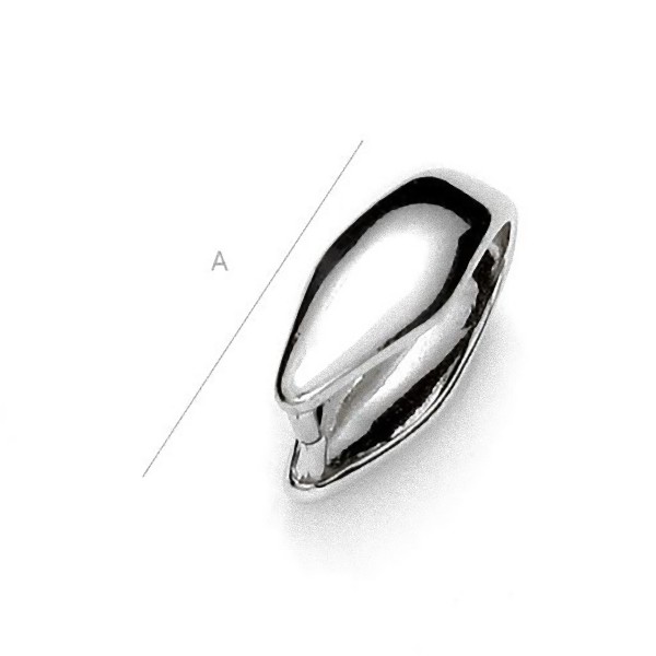Elegants satvērējs kuloniem, sudraba AG-925 (x1)