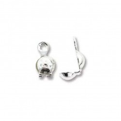 3,5mm Clamshell bead tip, silver (x1)