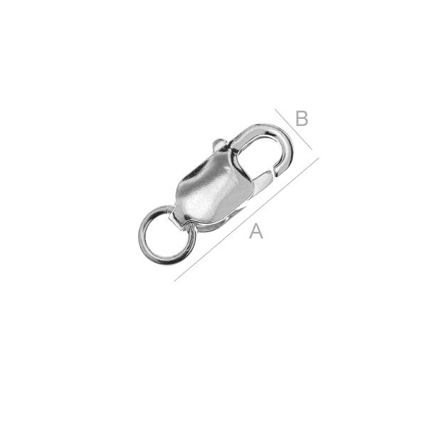 Sterling silver Lobster clasp with ring (x1)