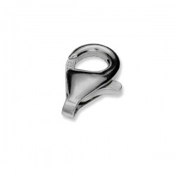 Platinum plated 11mm Sterling silver Lobster clasp (x1)