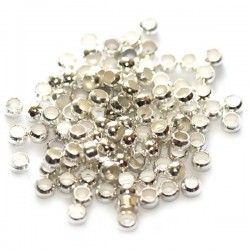 Misiņa spiedītes apaļas, sudraba pārkl.1.5mm (x50)