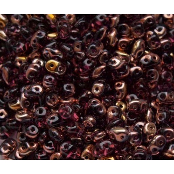 SuperDuo Copper-Amethyst (10g)