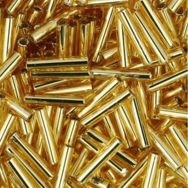 Silver-Lined Medium Topaz 9mm 20g