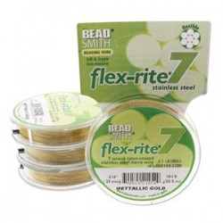 Zelta krāsas Flexrite-7 trosīte s.014 (1m)