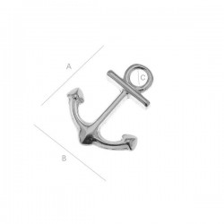 Charm "Anchor" - silver AG925 (x1)